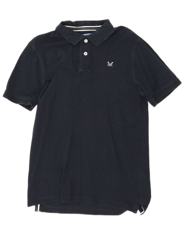Crew Clothing Polo para hombre pequeño algodón azul marino