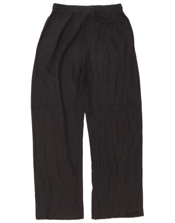 Zara Mujer Pantalones De Chándal UK 42 Mediano Negro