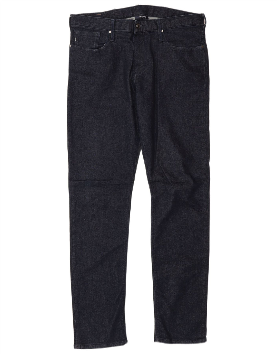 Armani Hombre Vaqueros Slim W32 L32 Algodón Azul Marino