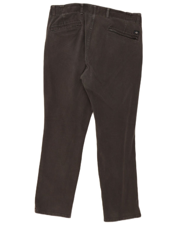 Dockers Pantalón chino ajustado para hombre W34 L27 Algodón gris