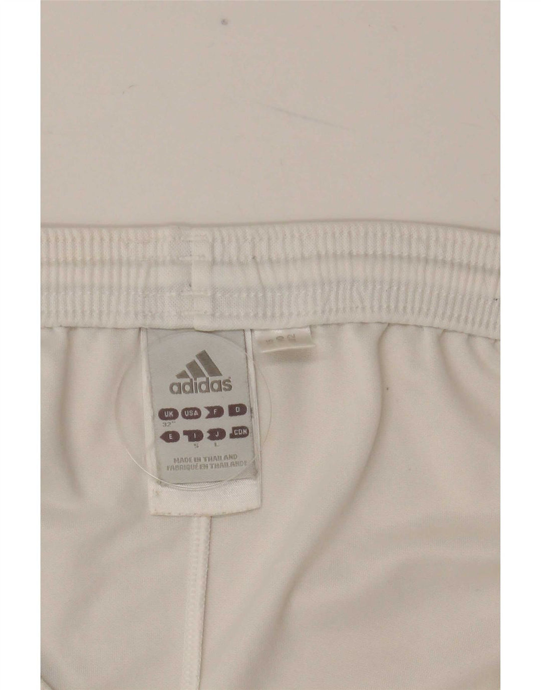 Pantalón Corto Deportivo Adidas Hombre Medio Blanco Poliéster