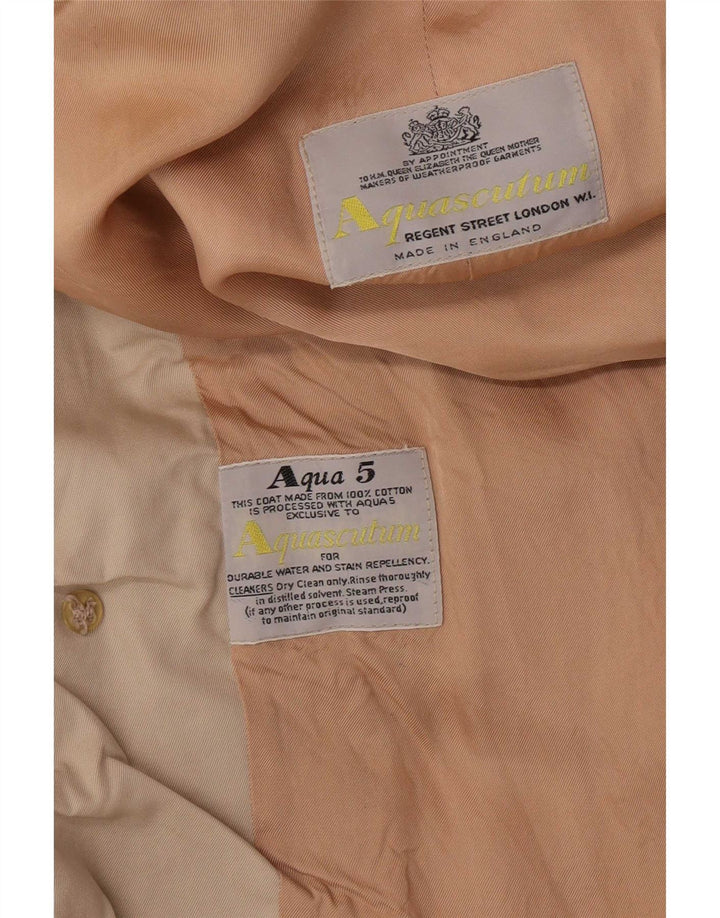 Aquascutum Abrigo para hombre UK 40 Grande Algodón beige