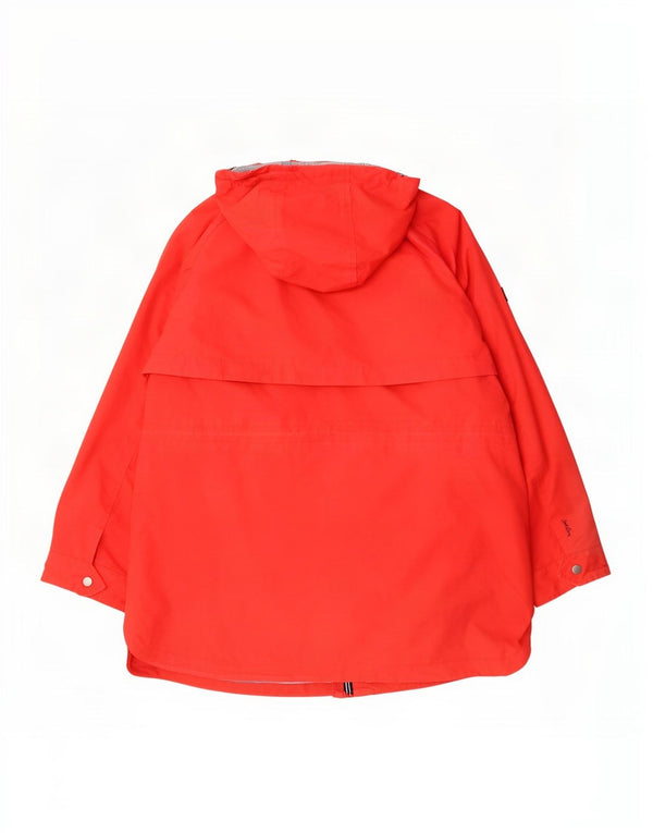 Chaqueta impermeable extragrande con capucha para mujer Joules UK 18 XL Algodón rojo