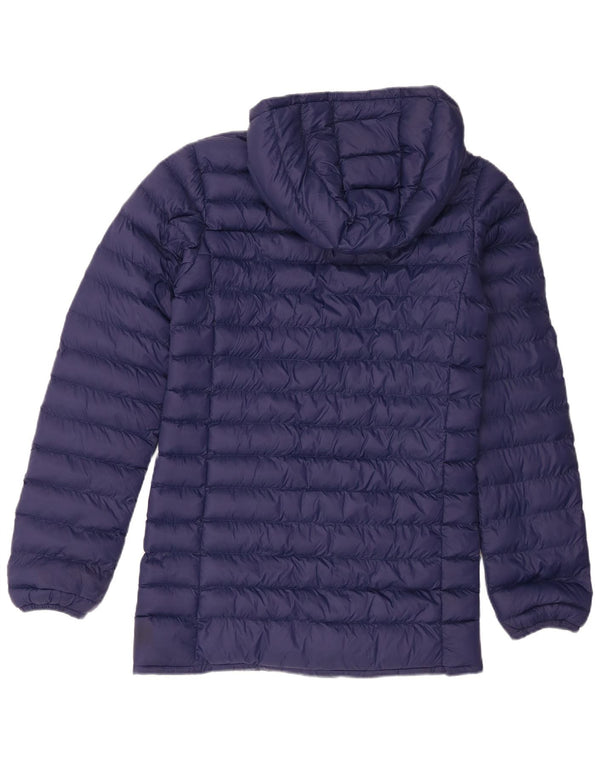 Mountain Warehouse Abrigo acolchado con capucha para niños 12-13 años Nylon azul marino