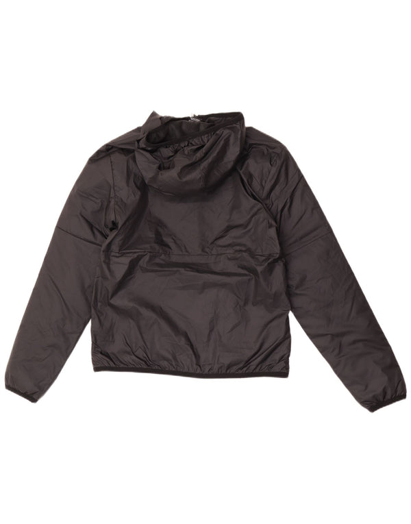 Nike Chaqueta cortavientos con capucha gráfica para hombre UK 36 Small Poliéster negro