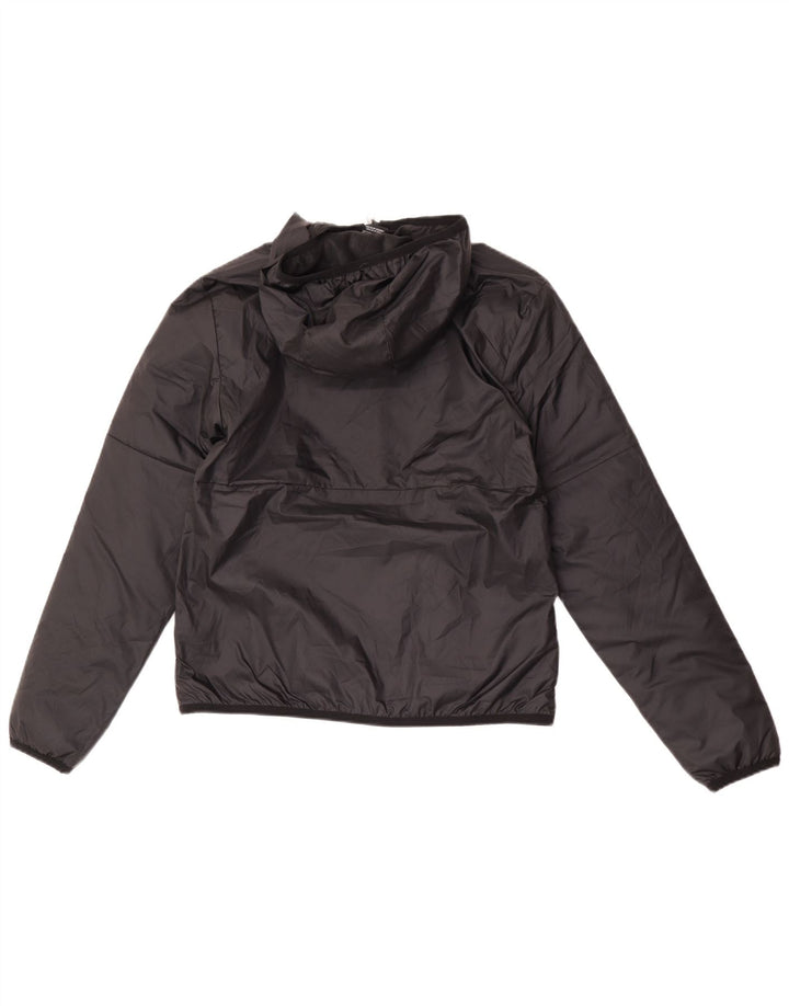 Nike Chaqueta cortavientos con capucha gráfica para hombre UK 36 Small Poliéster negro