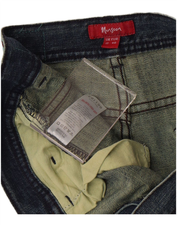 Monsoon Vaqueros Bootcut para Mujer UK 12 Medium W32 L30 Algodón Azul