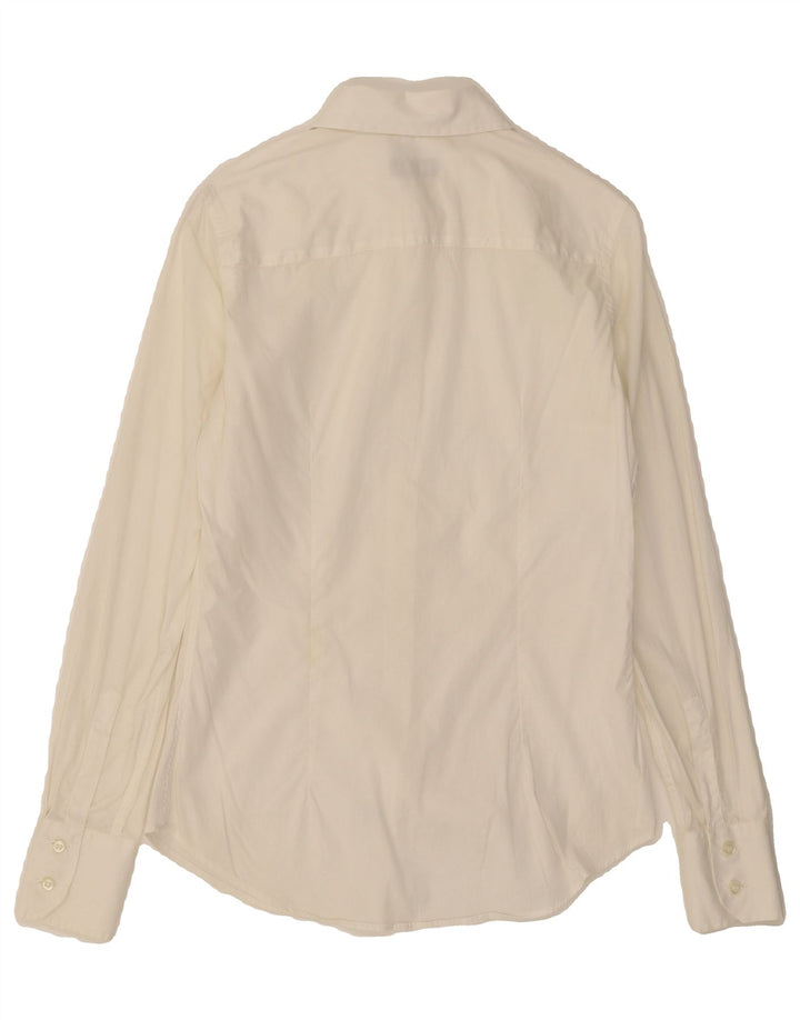 FRED PERRY Womens Shirt UK 10 Small White Cotton Vintage Fred Perry and Second-Hand Fred Perry from Messina Hembry 