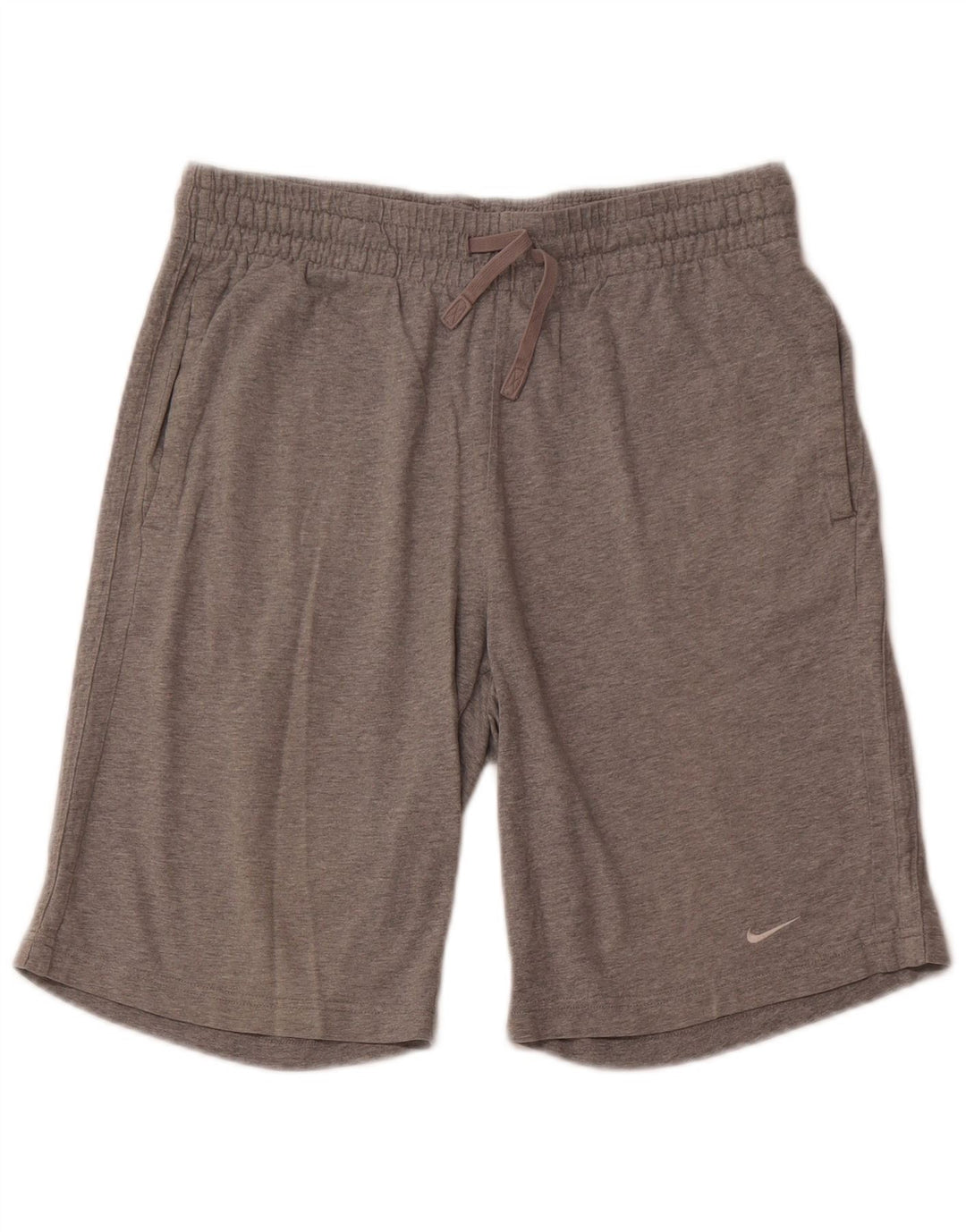 Pantalones cortos deportivos NIKE para hombre de algodón gris medio