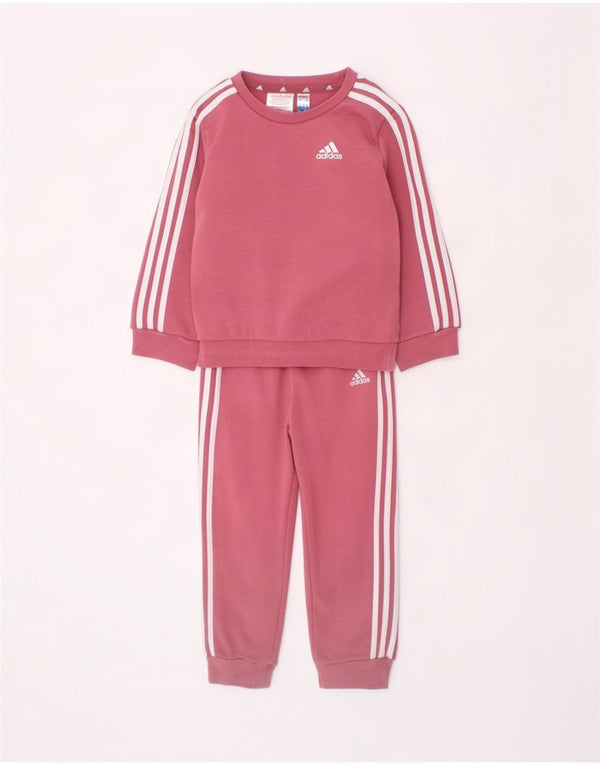 Adidas Chándal completo para bebé niña 18-24 meses Algodón rosa