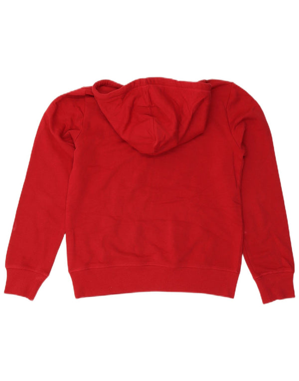 Champion Sudadera con capucha gráfica para mujer UK 14 Medium Red Cotton