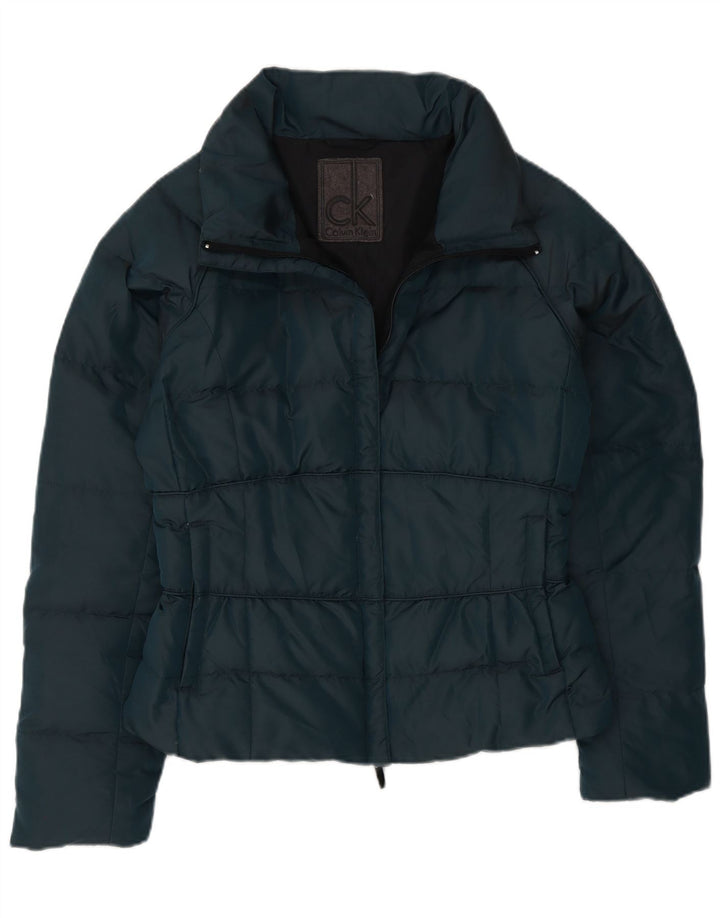 Chaqueta Acolchada Mujer Calvin Klein IT 44 Poliamida Verde Medio