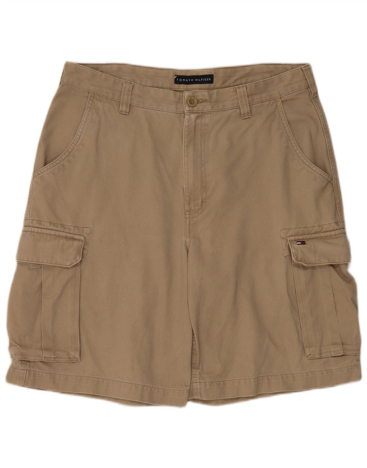 Tommy Hilfiger Shorts Cargo Hombre W33 Algodón Beige Medio