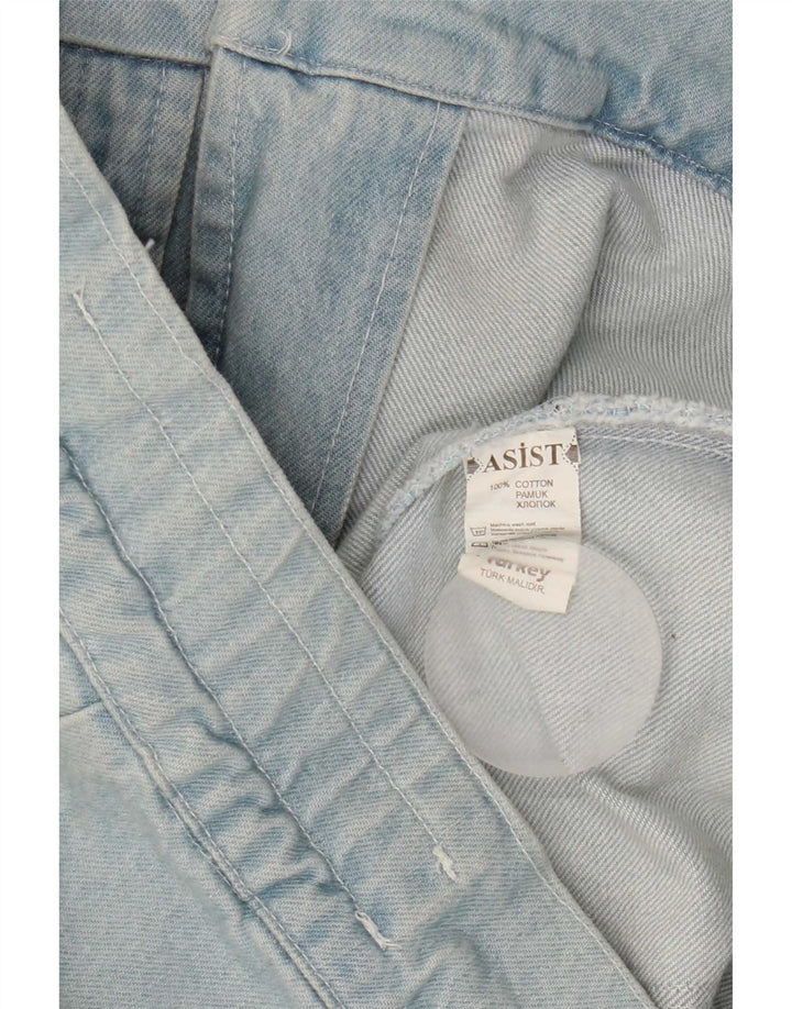 Vintage mujer chaqueta de mezclilla Reino Unido 14 algodón azul grande