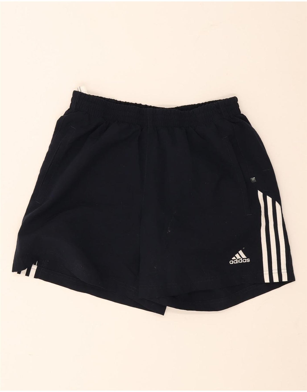 Adidas - Pantalones cortos deportivos para hombre, talla grande, poliéster, color azul marino