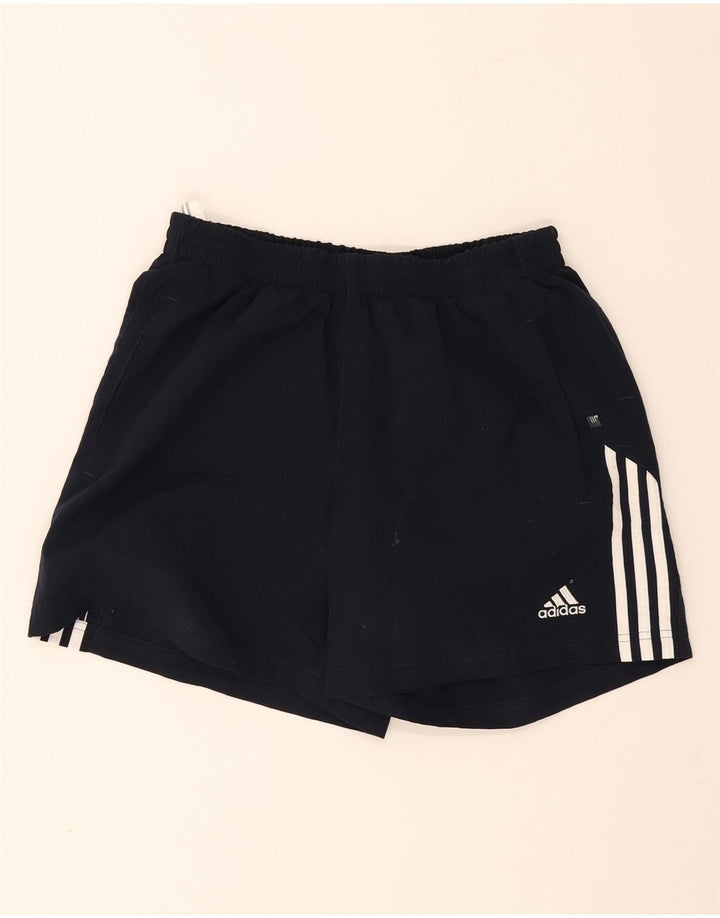Adidas - Pantalones cortos deportivos para hombre, talla grande, poliéster, color azul marino