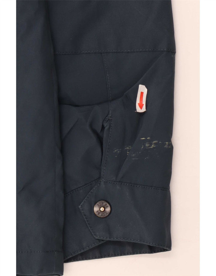 Marks & Spencer Chaqueta cortavientos con capucha para hombre UK 38 Poliéster azul medio