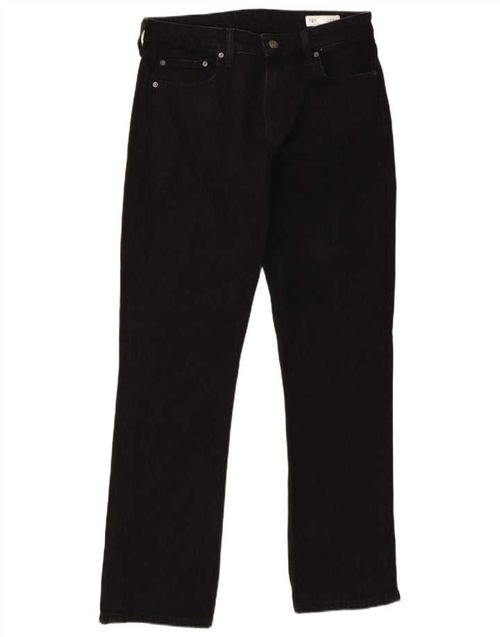 Zara Jeans Rectos Mujer EU 40 Medium W30 L32 Negro