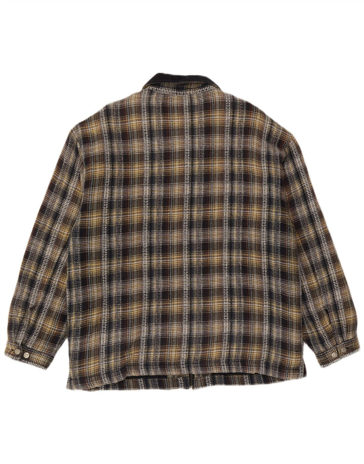 S.Oliver Chaqueta Bomber para Hombre UK 40 Grande Algodón a Cuadros Multicolor