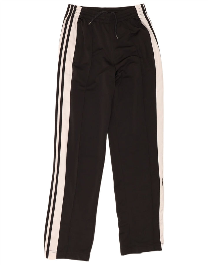 Adidas Pantalones de chándal para mujer UK 8 Small Negro Colorblock Poliéster