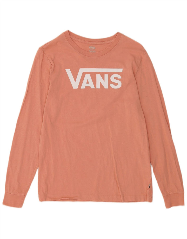 VANS Hombre Gráfico Top Manga Larga Pequeño Algodón Rosa