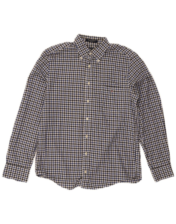 Camisa Gant E-Z Fit para hombre Camisa mediana de algodón a cuadros multicolor