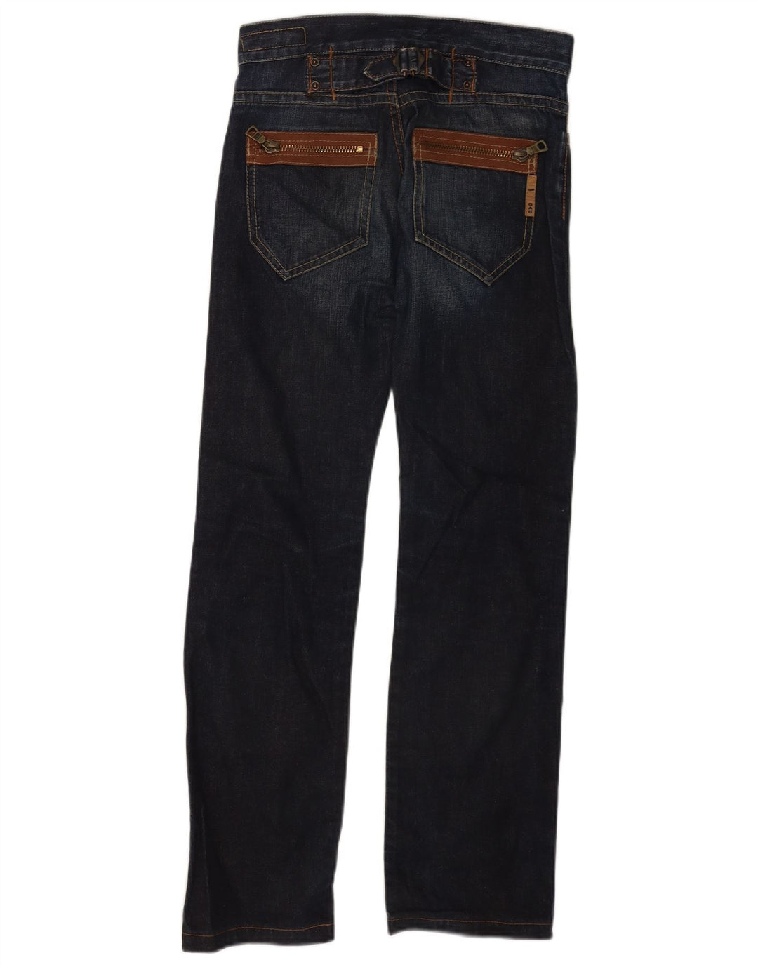 Vaqueros Recto Mujer Gas W25 L30 Algodón Azul