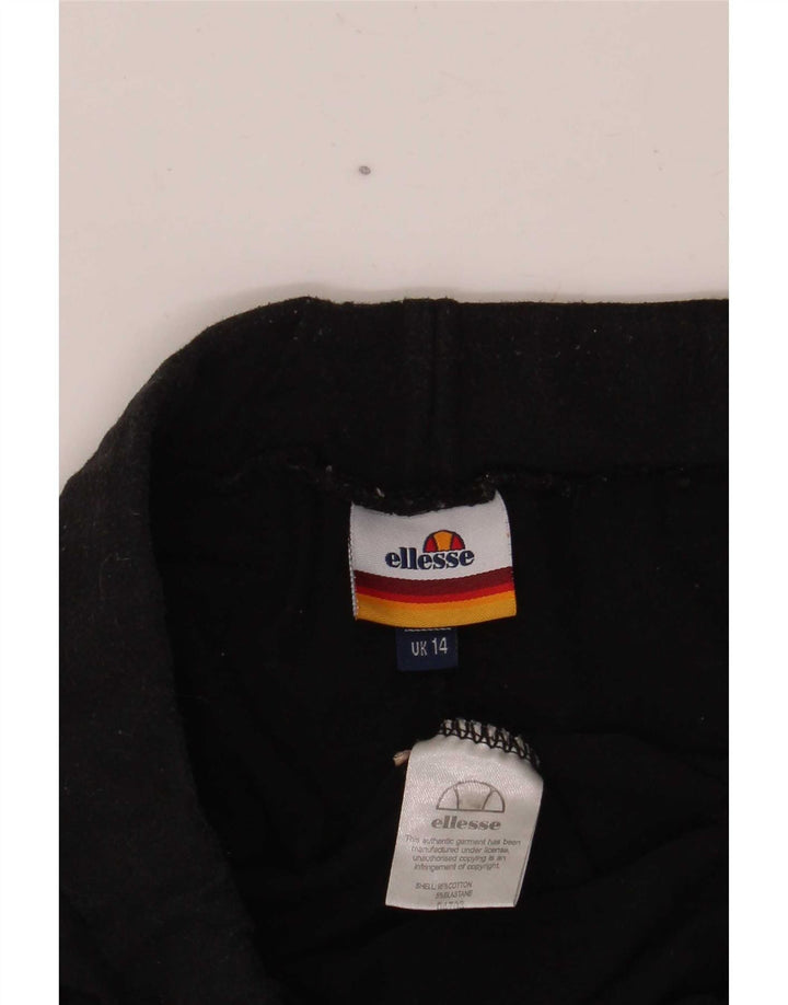 Ellesse Leggings gráficos para mujer UK 44 Mediano Algodón negro