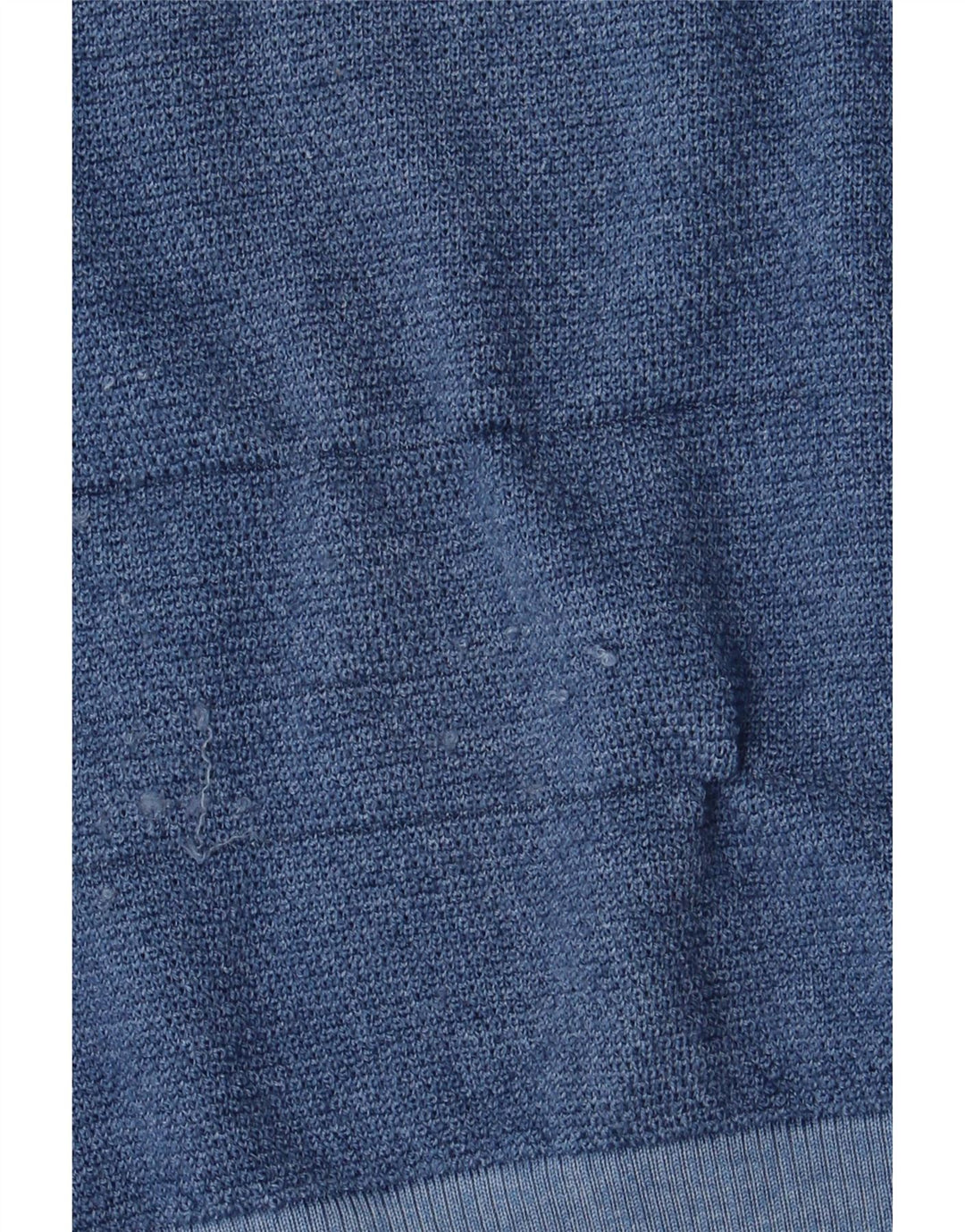 Sun68 Suéter tipo cárdigan para hombre de lana merino azul medio