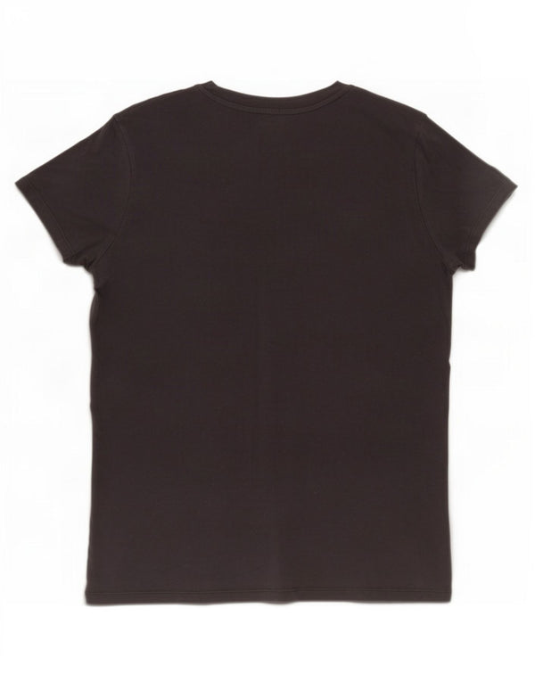 Levi's Camiseta gráfica para mujer Top UK 10 Small Black Cotton