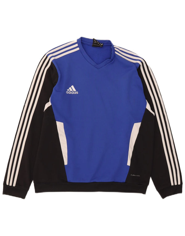 Adidas Mens Climawarm Sudadera Jumper UK 44/46 Grande Azul Colorblock