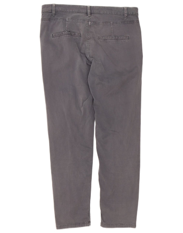 Zara Mujer Pantalón Chino Recto EU 36 XS W26 L26 Gris