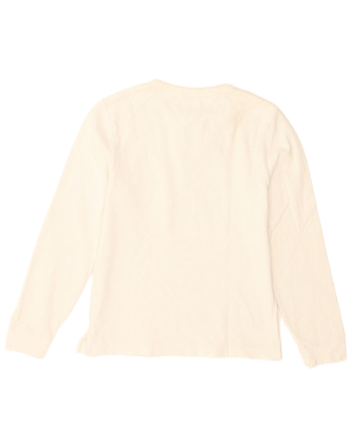 Tommy Hilfiger Hombre Top Manga Larga XS Blanco