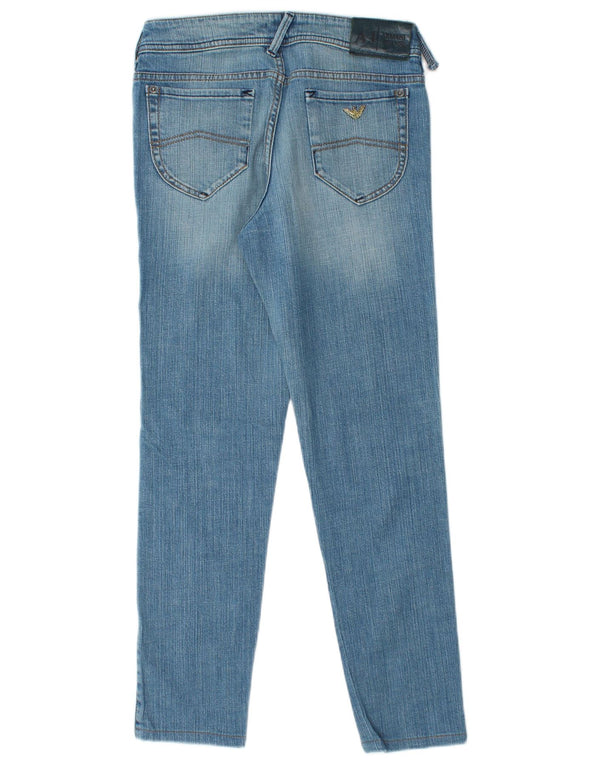 Jeans Ajustados Armani Mujer W27 L27 Algodón Azul