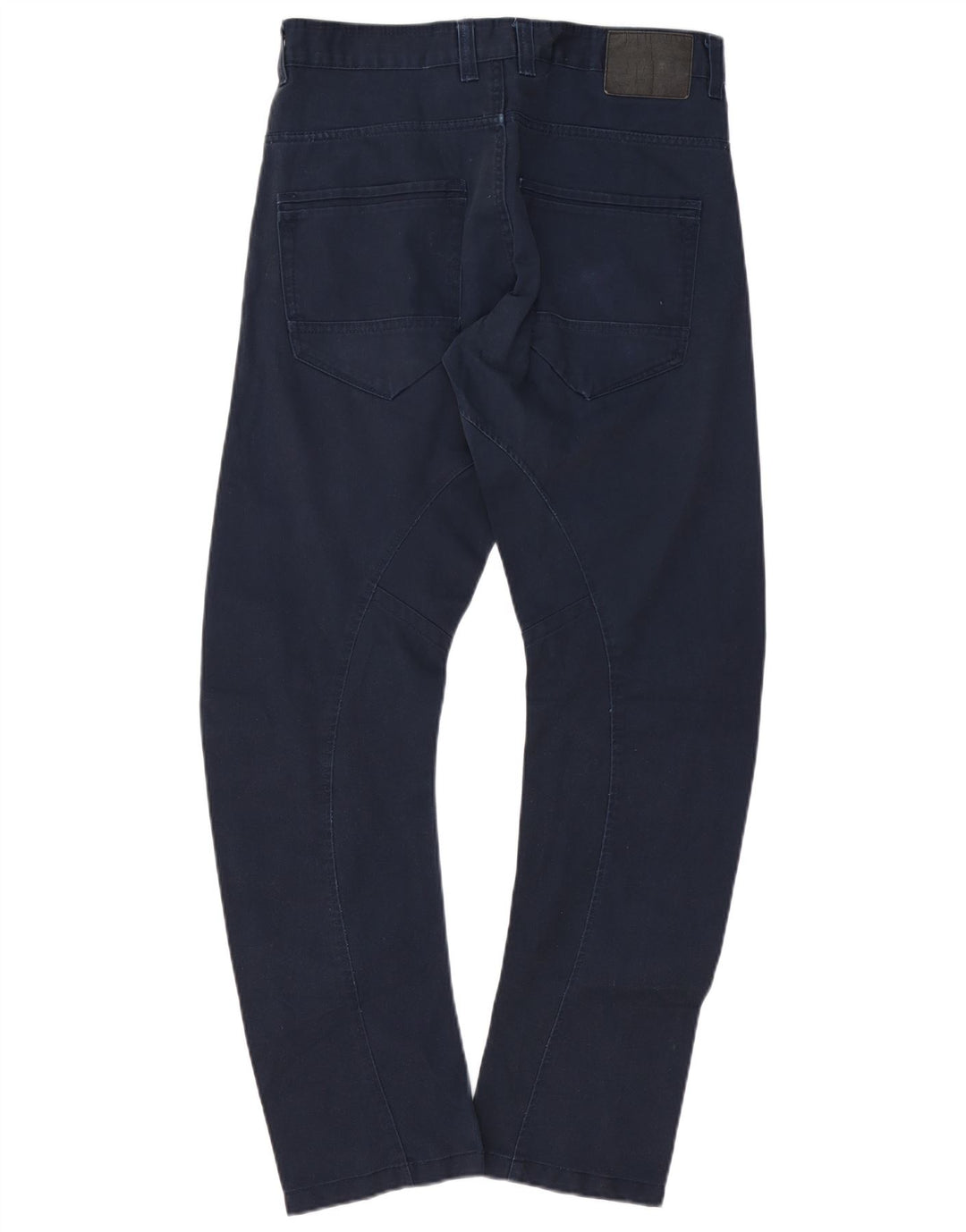 JACK & JONES Pantalones casuales rectos Banana para hombre W32 L32 Algodón azul marino