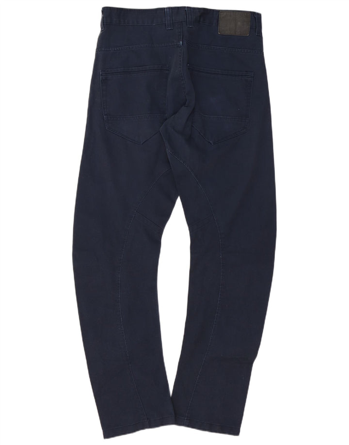 JACK & JONES Pantalones casuales rectos Banana para hombre W32 L32 Algodón azul marino