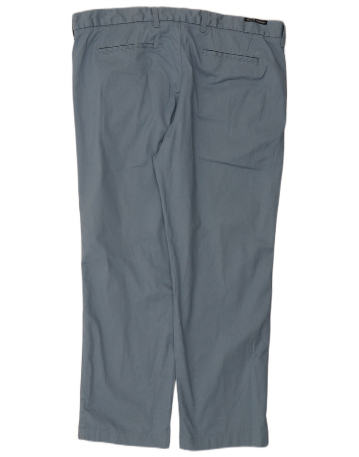 Marks & Spencer Pantalones chinos rectos para hombre W42 L29 Algodón azul