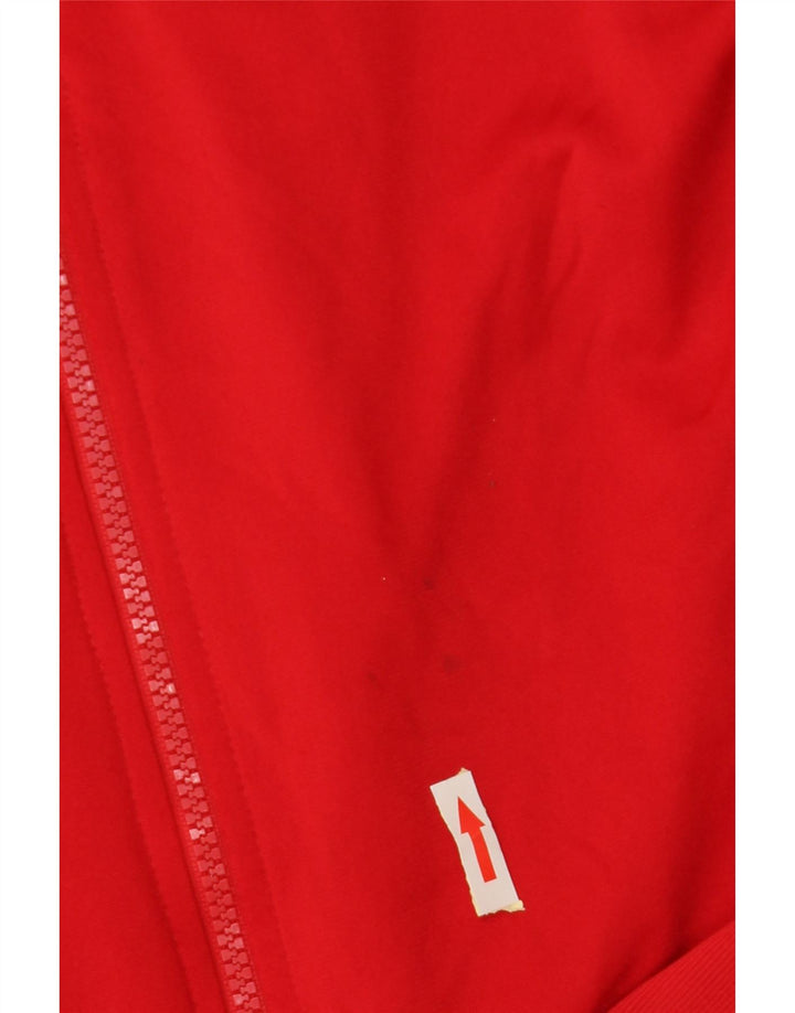 ADIDAS Chaqueta de chándal para hombre UK 38/40 Poliéster color block mediano rojo