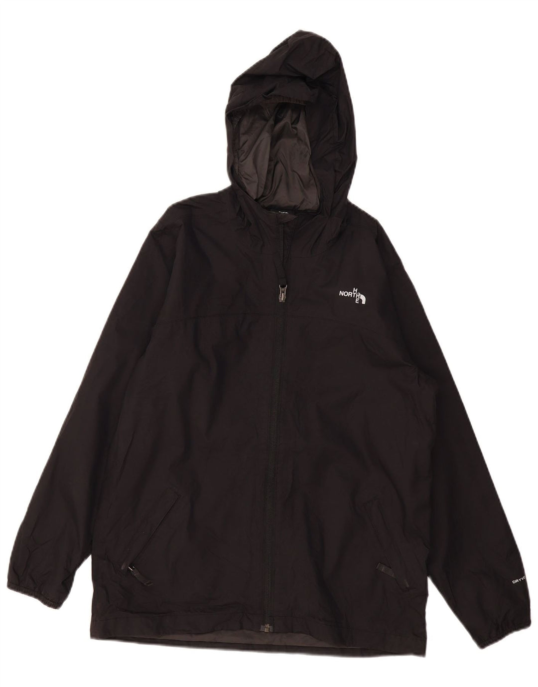 THE NORTH FACE Chaqueta impermeable con capucha para niños 11-12 años Grande Poliéster negro