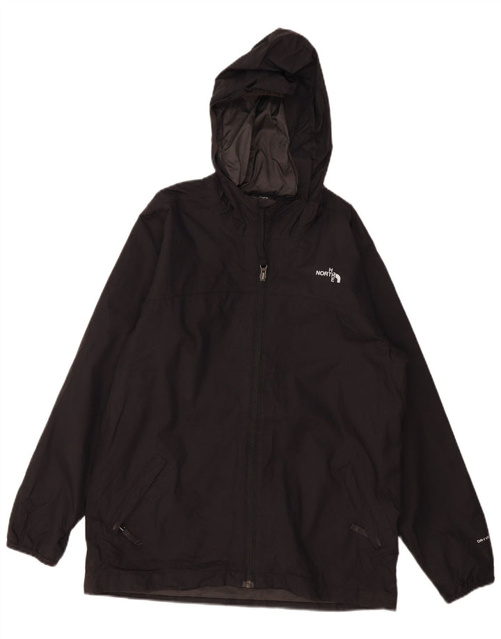 THE NORTH FACE Chaqueta impermeable con capucha para niños 11-12 años Grande Poliéster negro
