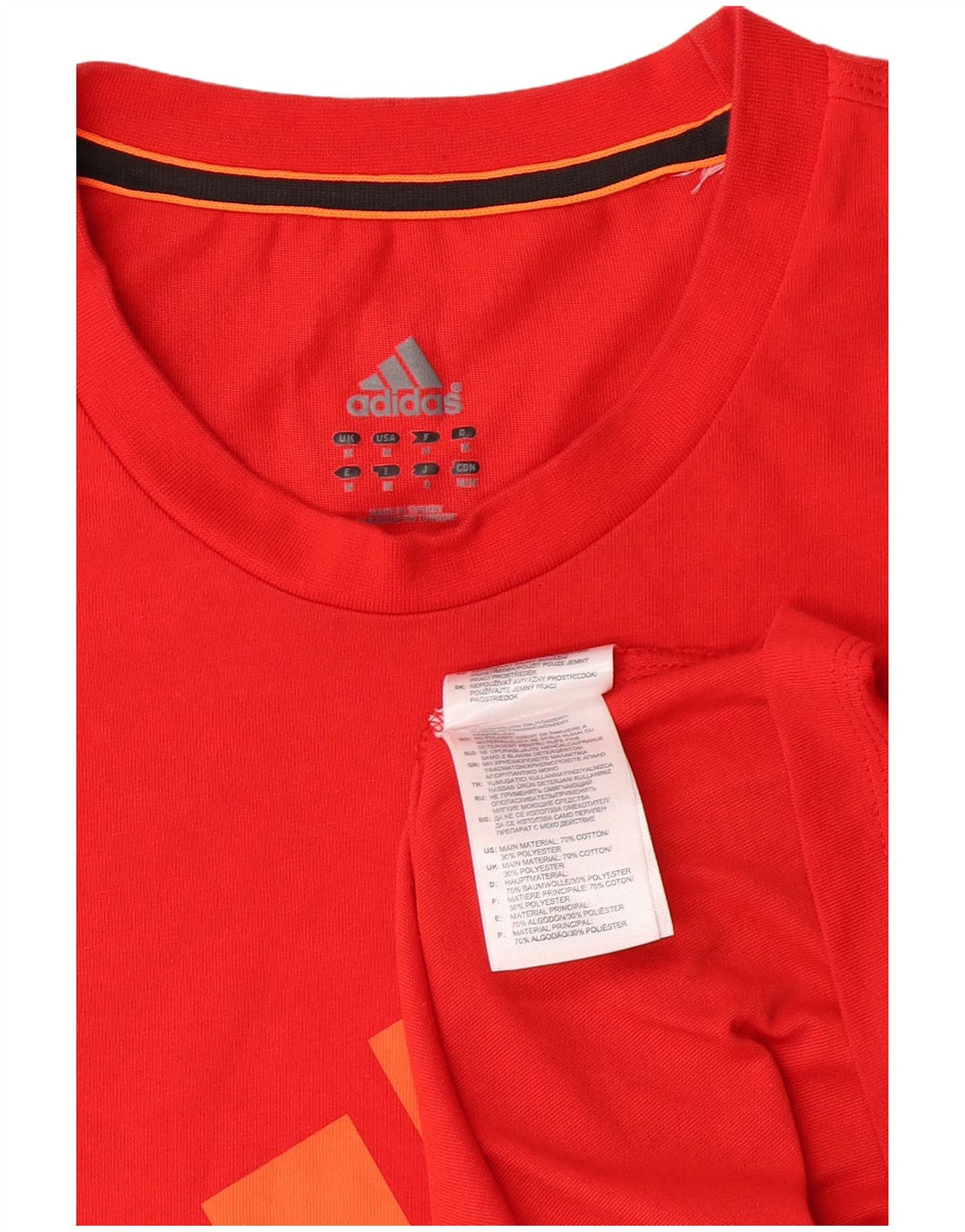 Camiseta Adidas Hombre Top Medium Rojo Algodón