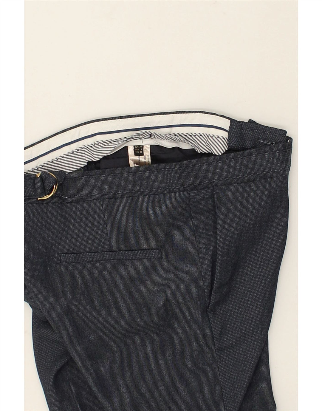 MASSIMO DUTTI Womens Slim Chino Trousers EU 38 Medium W28 L30  Navy Blue | Vintage Massimo Dutti | Thrift | Second-Hand Massimo Dutti | Used Clothing | Messina Hembry 