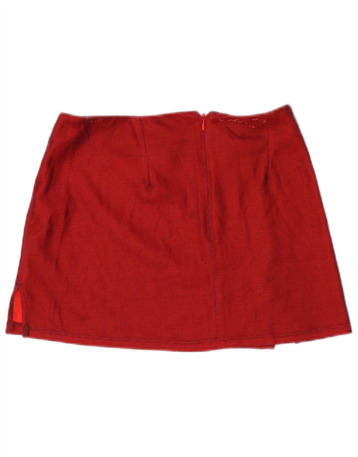 URBAN OUTFITTERS Minifalda para mujer pequeña W28 Poliéster granate