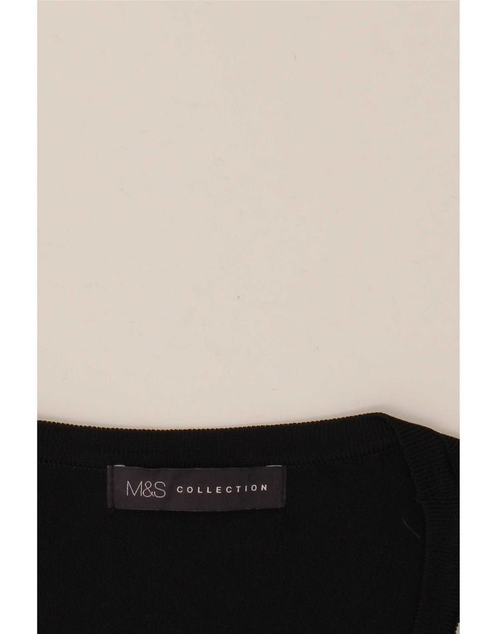 Marks & Spencer Blusa para mujer Top UK 40 Mediano Negro Floral