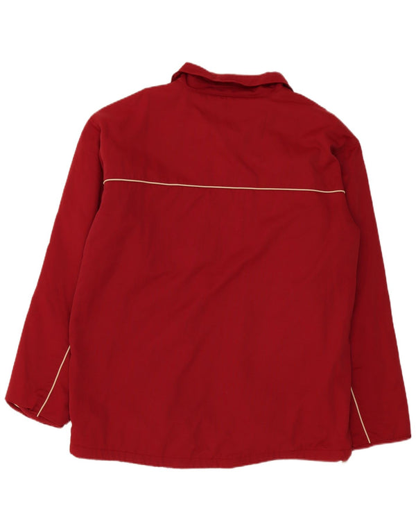 Fila Chaqueta cortavientos para hombre UK 42 XL Poliamida color block burdeos