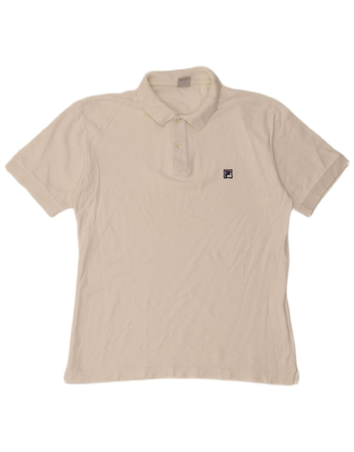 Polo Fila Hombre IT 50 Algodón Blanco Mediano