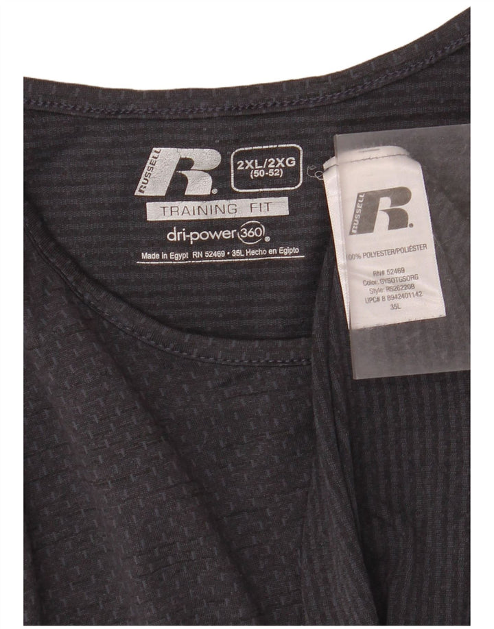 Russell Athletic Chaleco para hombre Top 2XL Gris Poliéster