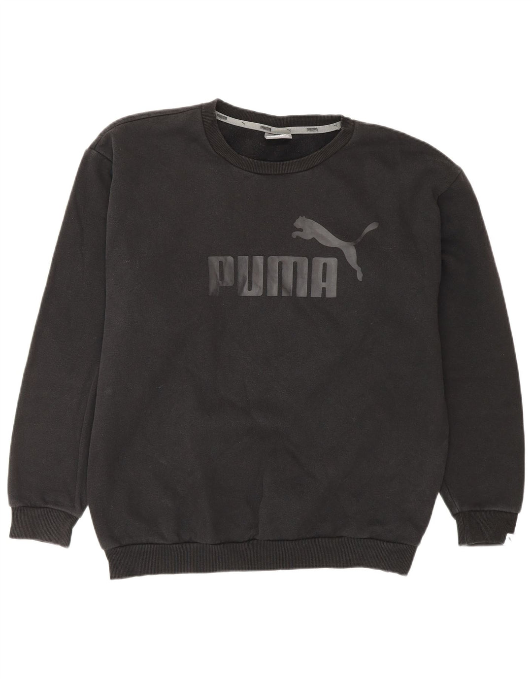 PUMA Sudadera con gráfico de ajuste holgado para mujer UK 12 Medium Black
