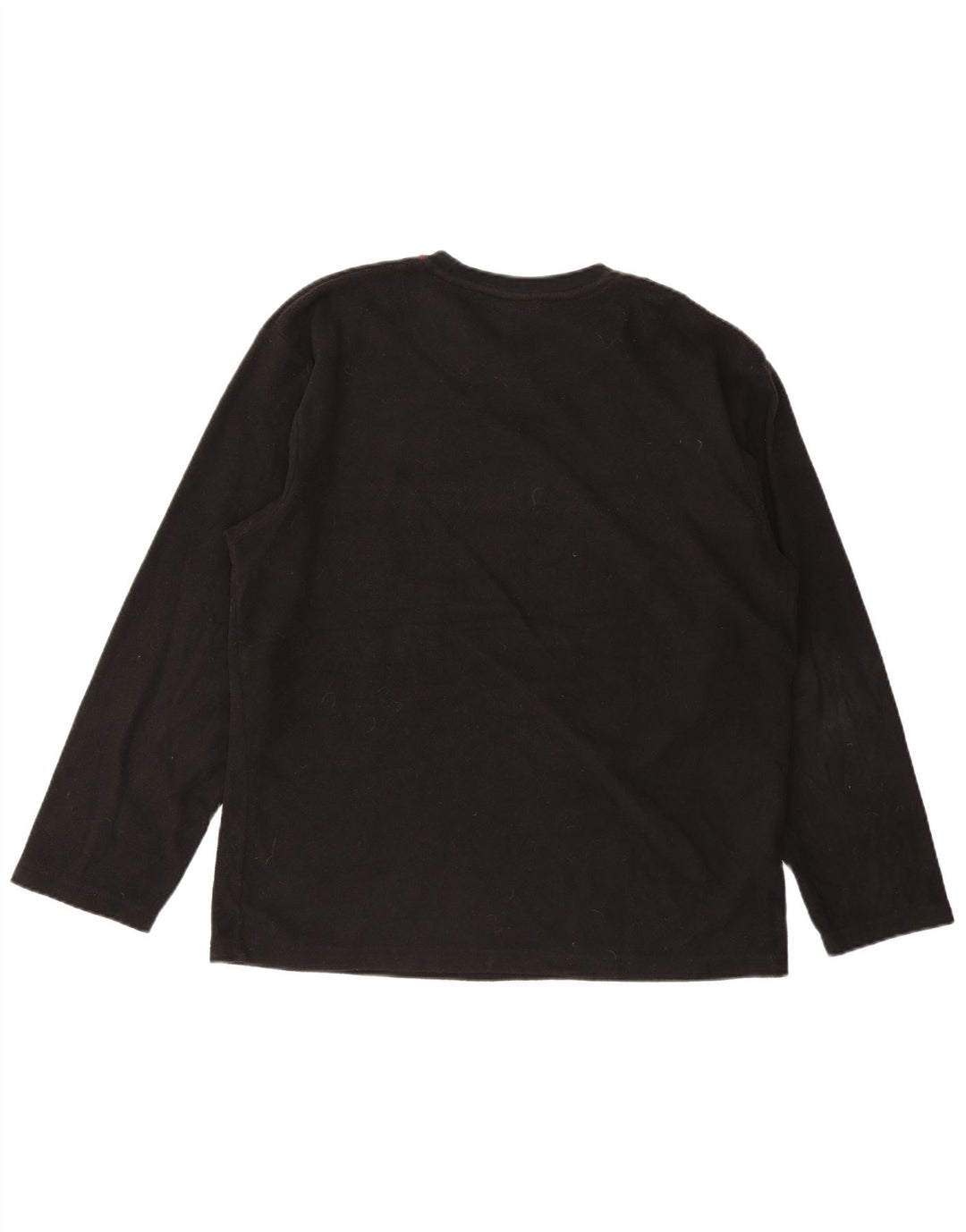 IZOD Jersey de forro polar para hombre, talla grande, poliéster negro