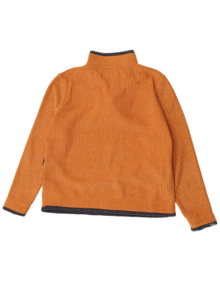 Weird Fish Jersey de forro polar con cuello y cremallera para mujer UK 46 Grande Naranja Poliéster